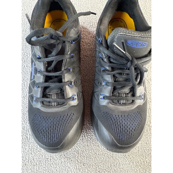 Keen Utility Shoes Steel Toe KonnectFit Work Hiking Black Blue Mens Size 8.5EE - Picture 7 of 11